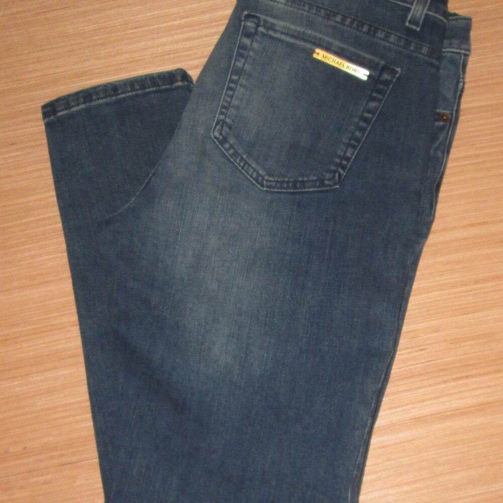 Michea Kors Womens Jeans Skinny Leg Denim Cotton Stretch Five Pocket Blue Size 6
